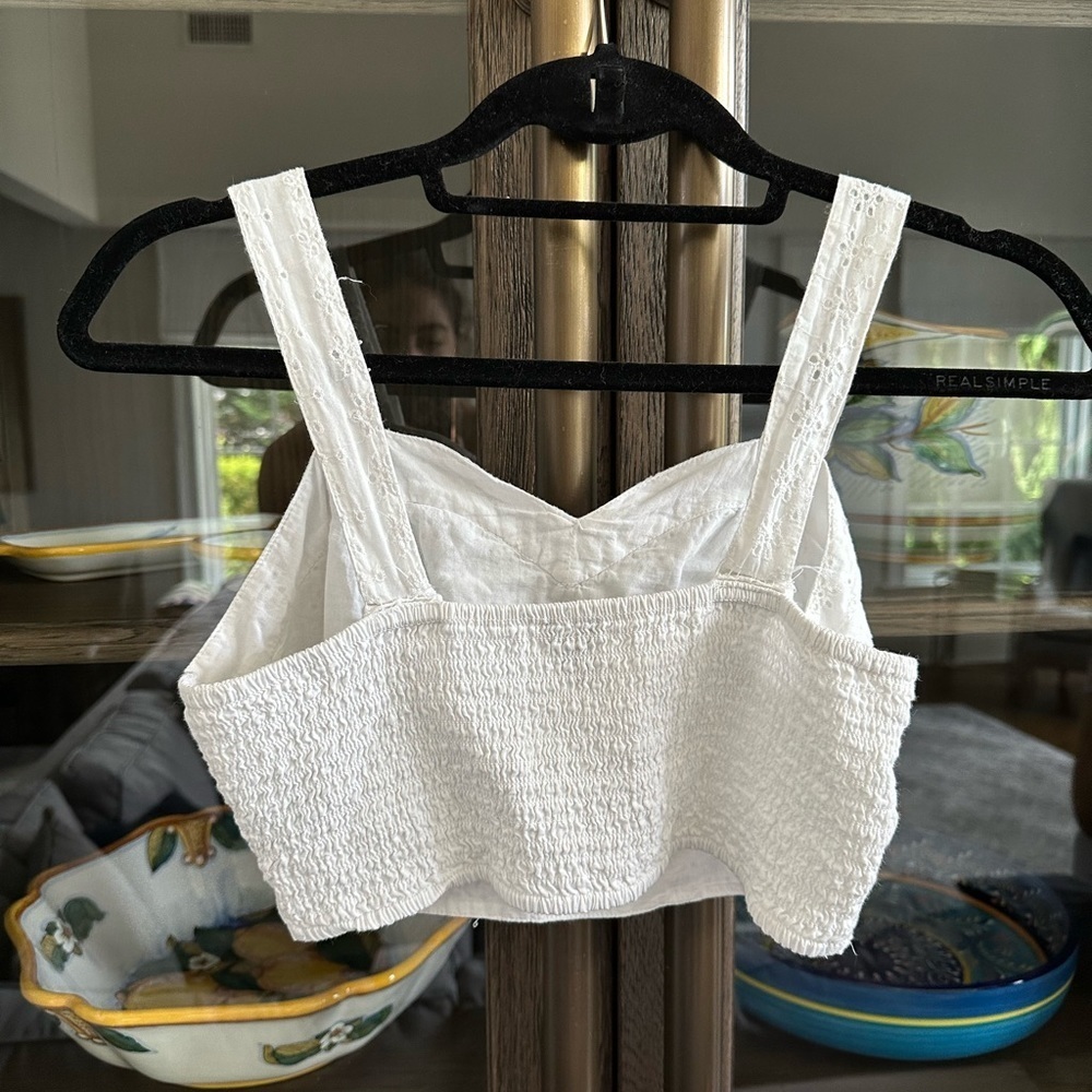 Aerie Cropped Floral Detail Top​​​ - Picture 3 of 5